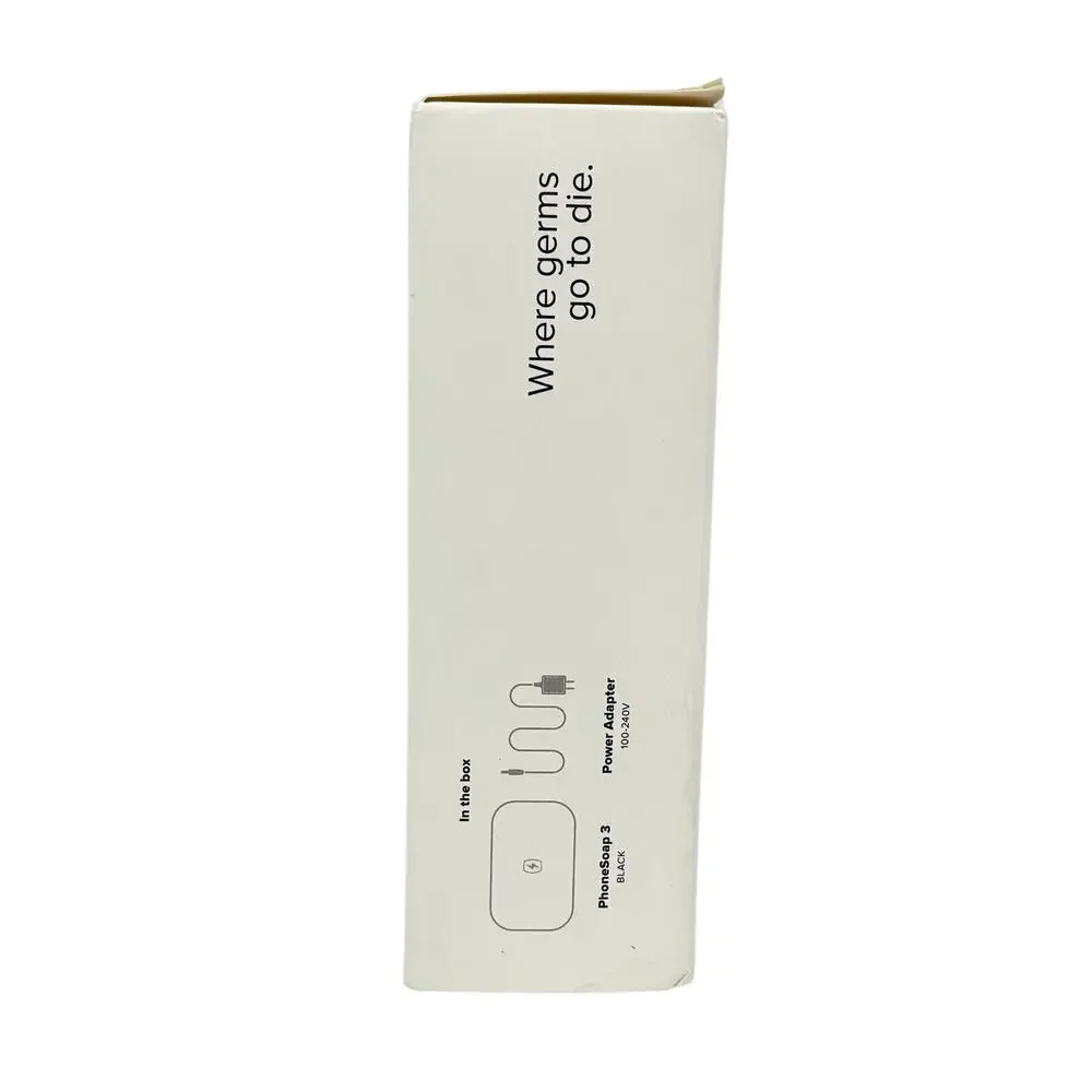 PhoneSoap 3 UV Phone Sanitizer & Charger – White –‎ Kills 99.99% of Germs